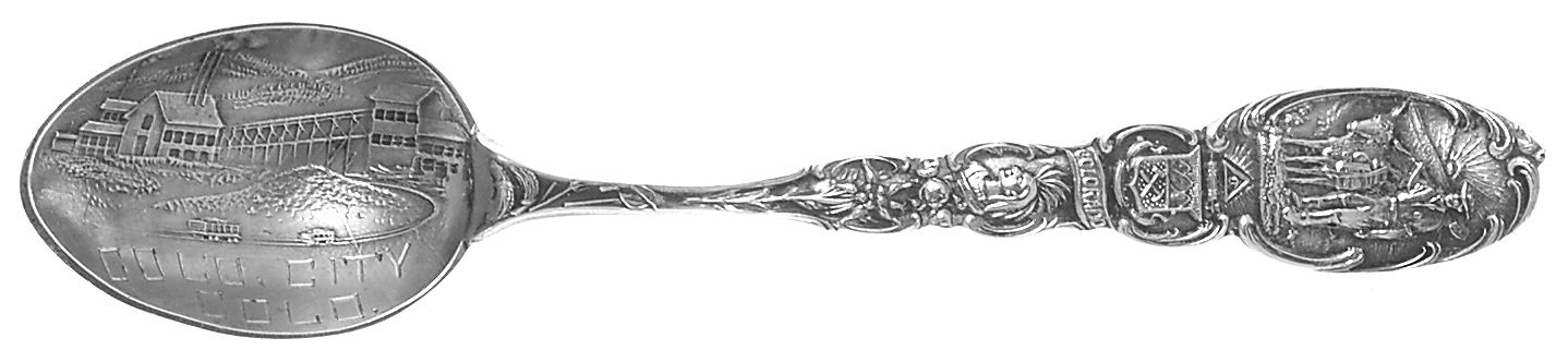 States & Cities Souvenir Spoons (Sterling) Colorado Demitasse Spoon by Unknown Mfg Silver-1