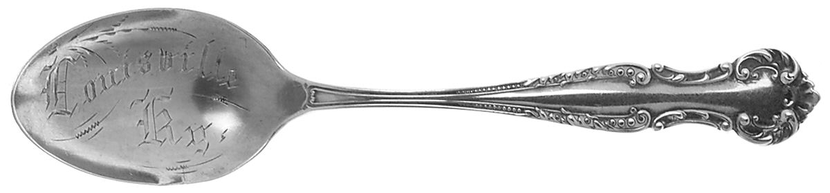 States & Cities Souvenir Spoons (Sterling) Kentucky Five O'Clock Spoon by Unknown Mfg Silver-1