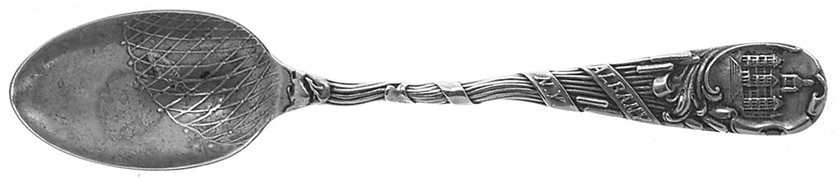 States & Cities Souvenir Spoons (Sterling) New York Five O'Clock Spoon by Unknown Mfg Silver-1