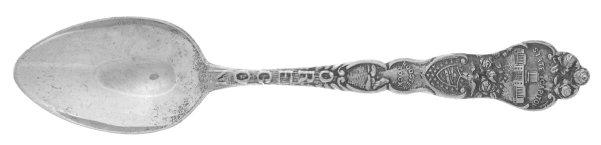 States & Cities Souvenir Spoons (Sterling) Oregon Teaspoon by Unknown Mfg Silver-1