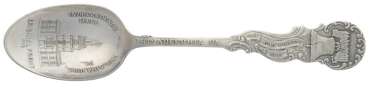 States & Cities Souvenir Spoons (Sterling) Pennsylvania Demitasse Spoon by Unknown Mfg Silver-1