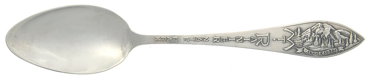 States & Cities Souvenir Spoons (Sterling) Washington Five O'Clock Spoon by Unknown Mfg Silver-1