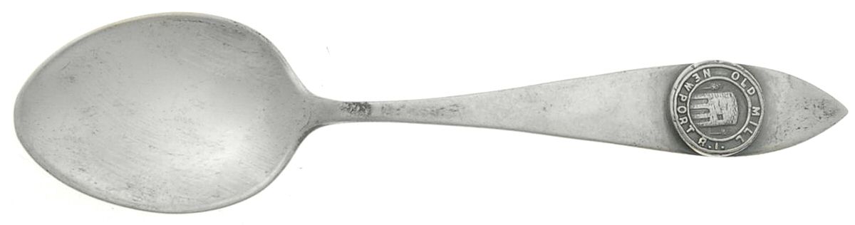States & Cities Souvenir Spoons (Sterling) Rhode Island Demitasse Spoon by Unknown Mfg Silver-1