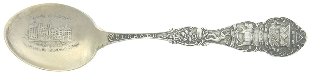 States & Cities Souvenir Spoons (Sterling) Colorado Demitasse Spoon by Unknown Mfg Silver-1