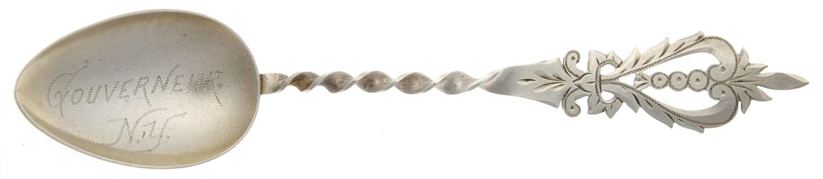 States & Cities Souvenir Spoons (Sterling) New York Five O'Clock Spoon by Unknown Mfg Silver-1
