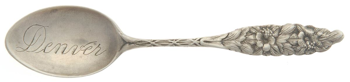 States & Cities Souvenir Spoons (Sterling) Colorado Demitasse Spoon by Unknown Mfg Silver-1