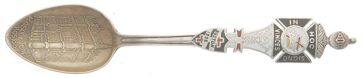 States & Cities Souvenir Spoons (Sterling) Massachusetts Demitasse Spoon by Unknown Mfg Silver-1
