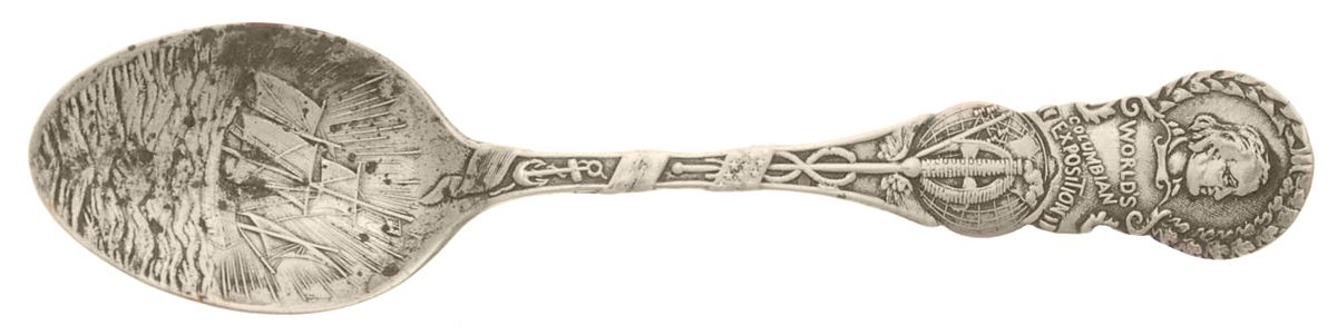 States & Cities Souvenir Spoons (Sterling) Illinois Demitasse Spoon by Unknown Mfg Silver-1