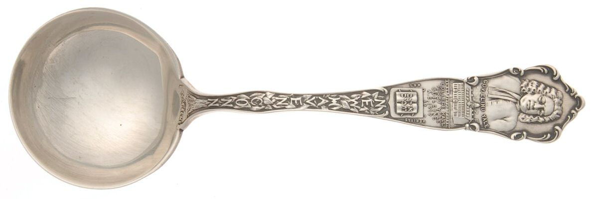 States & Cities Souvenir Spoons (Sterling) Connecticut Round Bowl Soup Spoon (Bouillon) by Unknown Mfg Silver-1