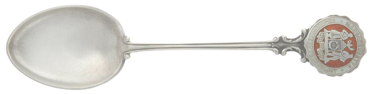 States & Cities Souvenir Spoons (Sterling) Massachusetts Five O'Clock Spoon by Unknown Mfg Silver-1