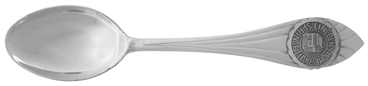 States & Cities Souvenir Spoons (Sterling) Illinois Demitasse Spoon by Unknown Mfg Silver-1