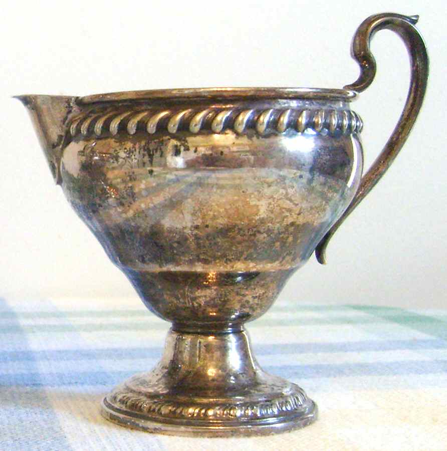 Cornwell (Sterling, Hollowware) Weighted Mini Creamer by Unknown Manufacturer-1