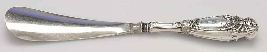 2400 (Sterling, Hollowware) Hollow Handle Shoe Horn with Sterling Bowl by Unknown Manufacturer-1