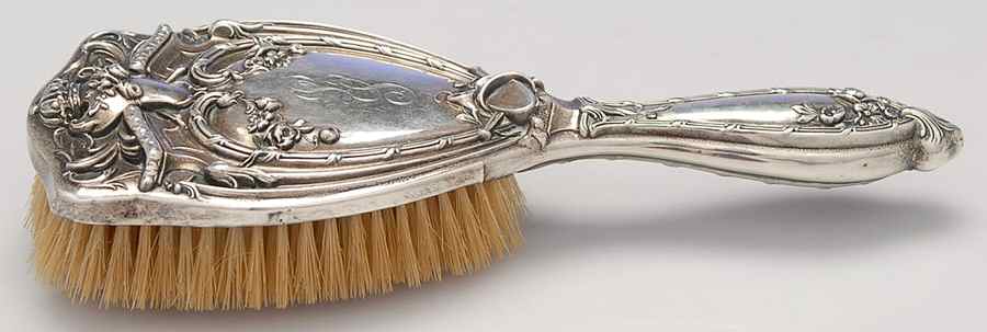 2400 (Sterling, Hollowware) Hair Brush by Unknown Manufacturer-1