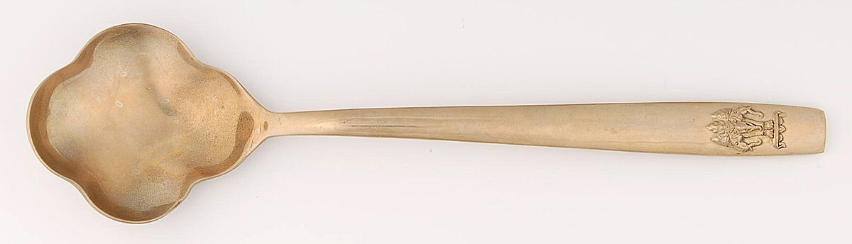 UNF1340 (Brass) Solid Gravy Ladle by Unknown Mfg Silver-1