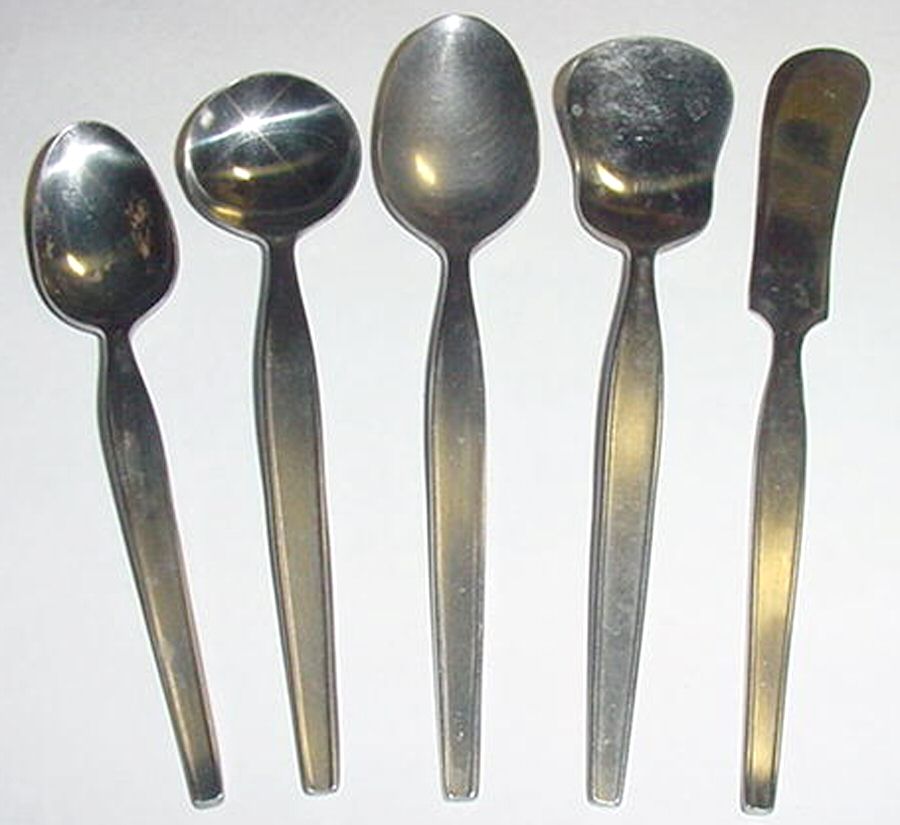 Clover (Stainless) Teaspoon by Unknown Mfg Silver-1