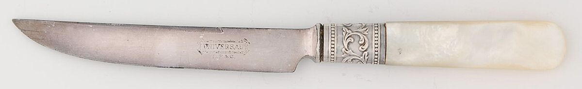Pearl Handle Flatware 6 (Sterling) Pearl Handle Individual Fruit Knife by Universal-1