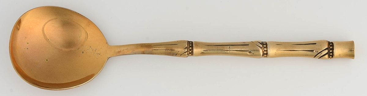 UNF1980 (Bronzeware) Place/Oval Soup Spoon by Unknown Mfg Silver-1
