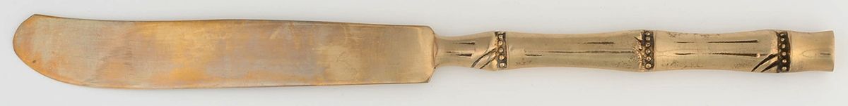UNF1980 (Bronzeware) Modern Solid Knife by Unknown Mfg Silver-1