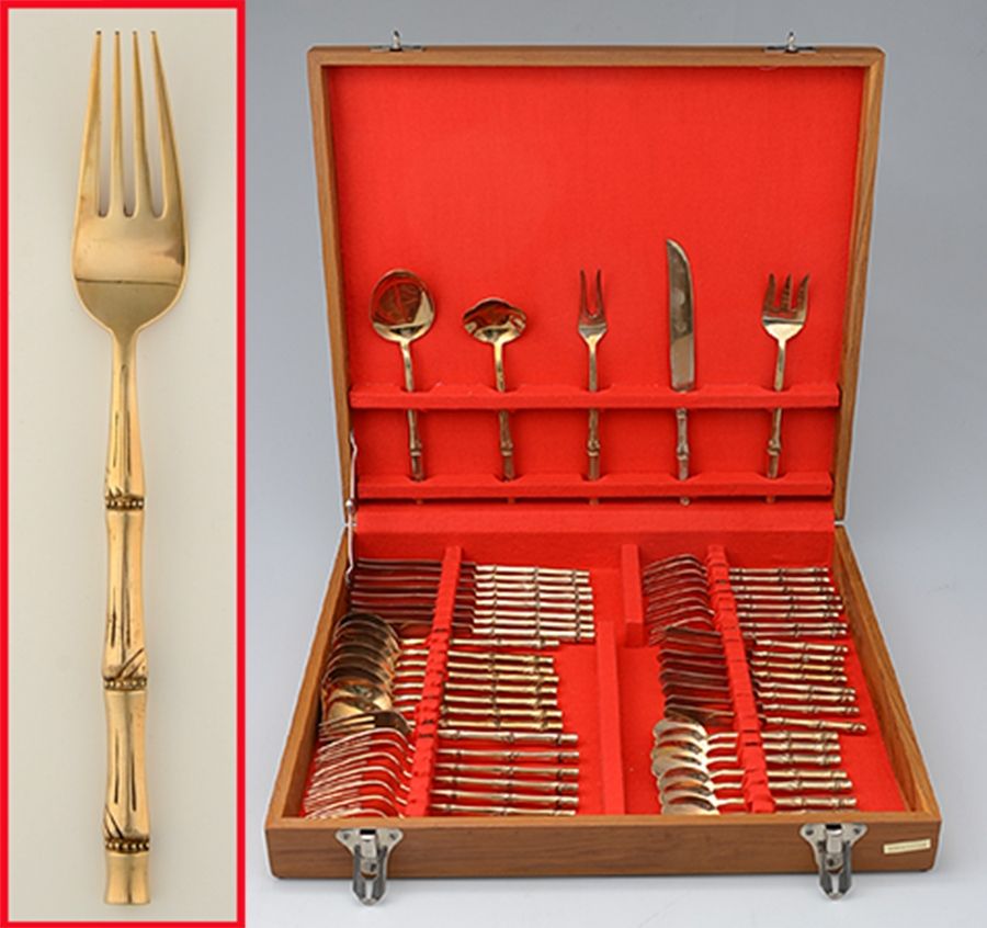 UNF1980 (Bronzeware) 53 Piece Set by Unknown Mfg Silver-1