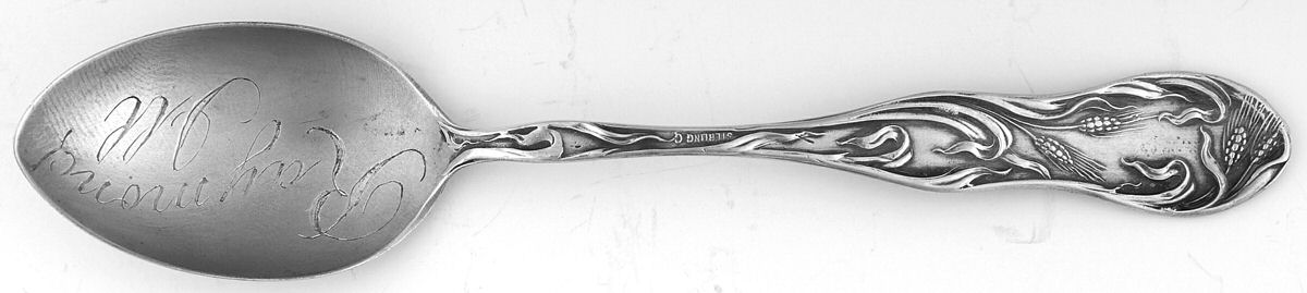UNF1347 (Sterling) Souvenir Spoon (Five O'Clock) by Unknown Mfg Silver-1