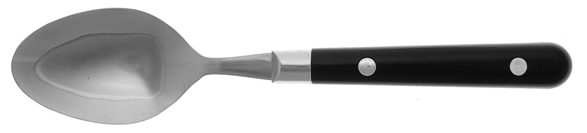 UNF1353-Black (Stainless) Place/Oval Soup Spoon by Unknown Mfg Silver-1