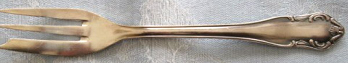 UNF1985 (silverplate) Individual Pie Fork by Unknown Mfg Silver-1