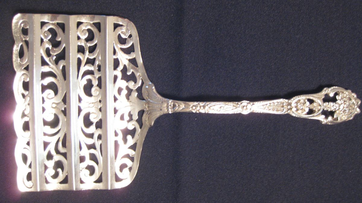 800-131 (Sterling) Solid Asparagus Server by Unknown Mfg Silver-1