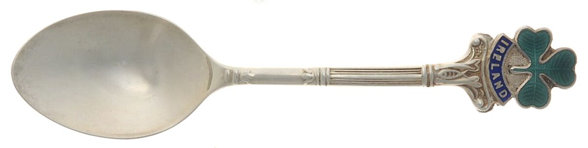 Ireland Souvenir Spoons (Sterling) Ireland Demitasse Spoon by Unknown Mfg Silver-1
