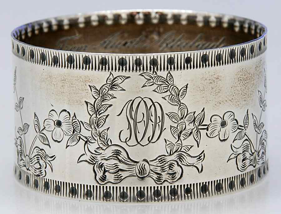 156 (Sterling, Hollowware) Napkin Ring by Unknown Manufacturer-1