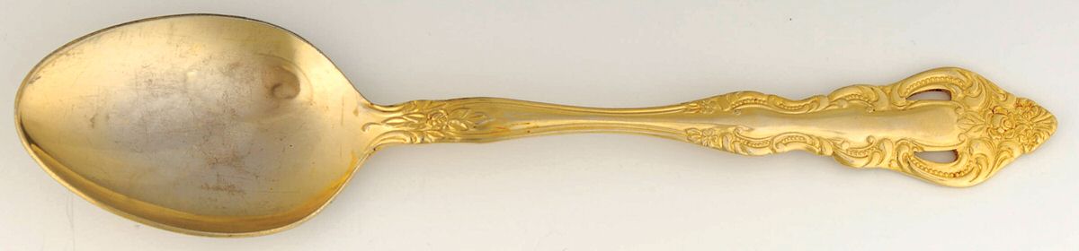 Royal Splendor (Gold Electroplate) Tablespoon (Serving Spoon) by Unknown Mfg Silver-1