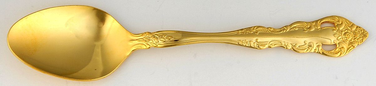 Royal Splendor (Gold Electroplate) Teaspoon by Unknown Mfg Silver-1