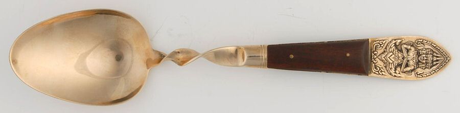 URT1 (Brass) Tablespoon (Serving Spoon) by Urai Thailand-1