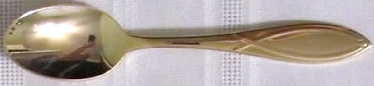 UNF1533 (Gold Electroplate) Teaspoon by Unknown Mfg Silver-1