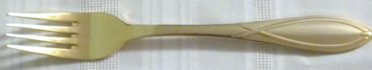 UNF1533 (Gold Electroplate) Fork by Unknown Mfg Silver-1