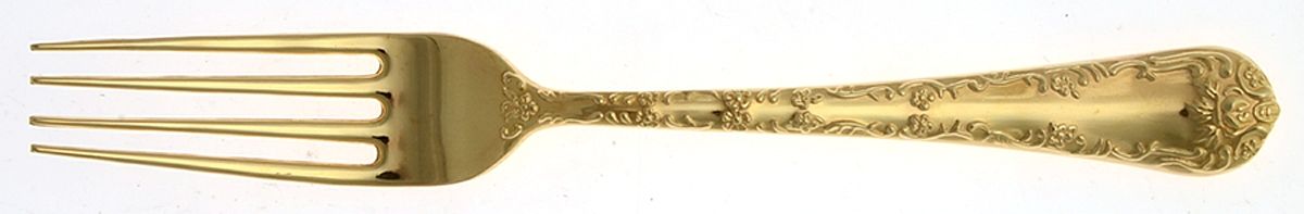 UNF1379 (Gold Electroplate) Fork by Unknown Mfg Silver-1