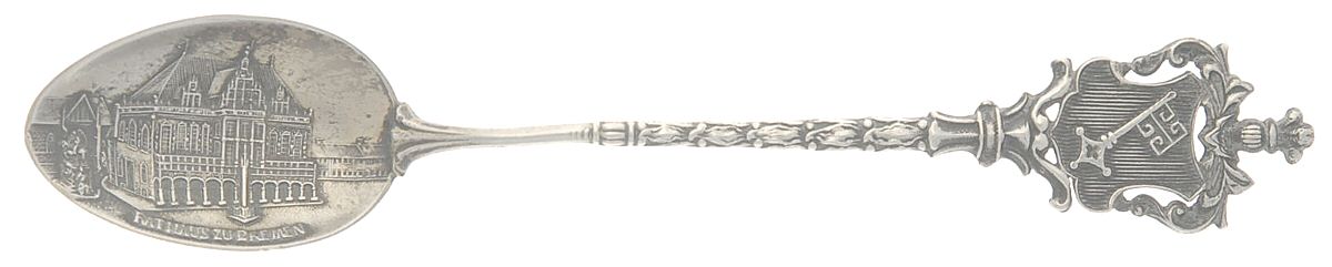 German Souvenir Spoons (Sterling) Germany Five O'Clock Spoon by Unknown Mfg Silver-1