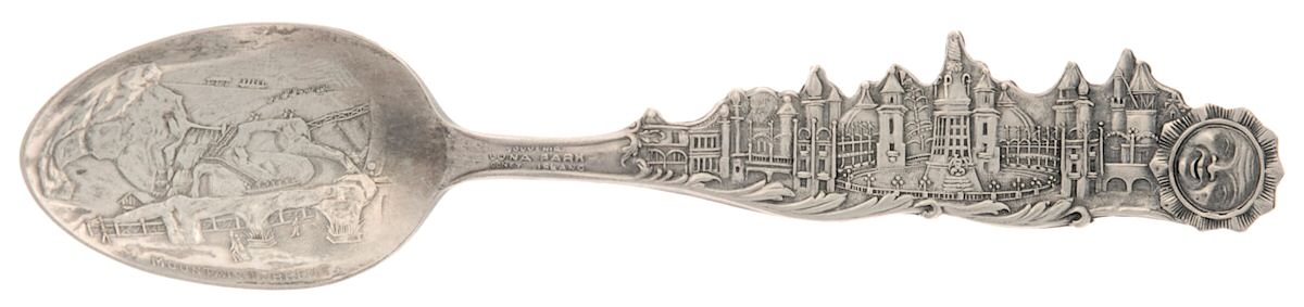 States & Cities Souvenir Spoons(Slvp) New York Five O'Clock Spoon by Unknown Mfg Silver-1