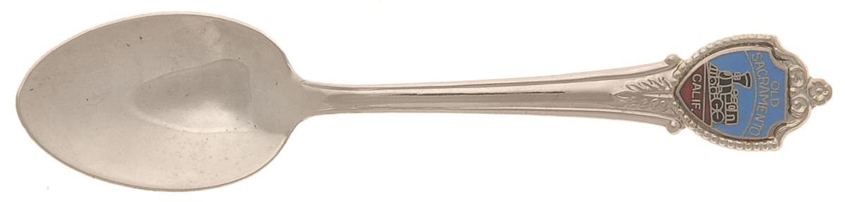 States & Cities Souvenir Spoons(Slvp) California Demitasse Spoon by Unknown Mfg Silver-1