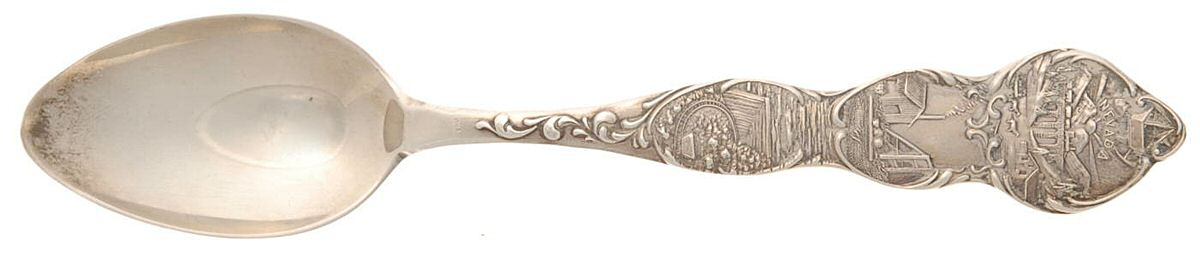 Sterling Souvenir Spoons Nevada Five O'Clock Spoon by Unknown Mfg Silver-1