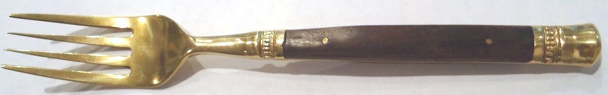 UNF2017 (Wood-Bronze) Fork by Unknown Mfg Silver-1