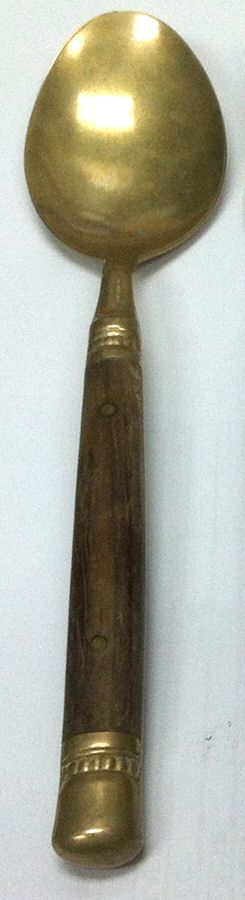 UNF2017 (Wood-Bronze) Place/Oval Soup Spoon by Unknown Mfg Silver-1