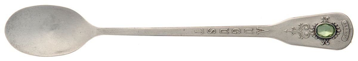 Birth Stones (Sterling) Infant Feeding Spoon by Unknown Mfg Silver-1