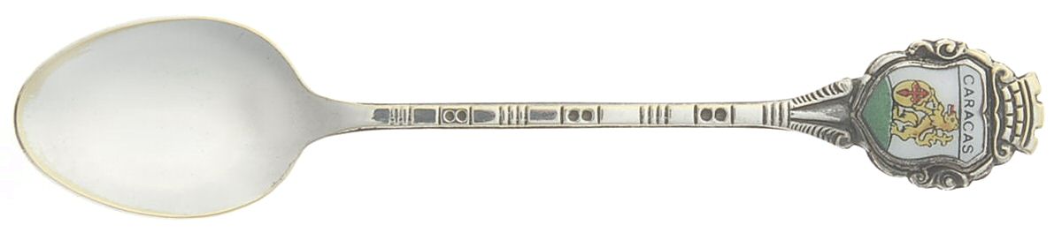 Venezuela Souvenir Spoons(Sterling) Venezuela Demitasse Spoon by Unknown Mfg Silver-1