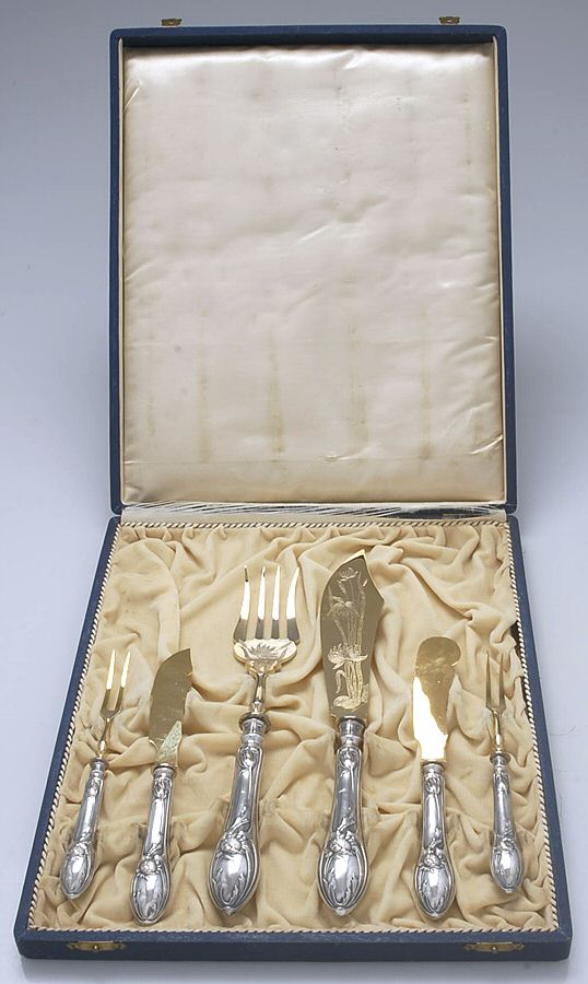 UNF1393 (Sterling) 6 Piece Serving Set by Unknown Mfg Silver-1