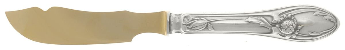 UNF1393 (Sterling) Hollow Handle Master Butter Knife by Unknown Mfg Silver-1