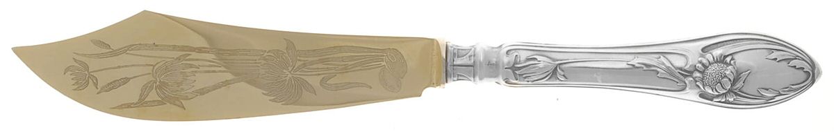 UNF1393 (Sterling) Hollow Handle Fish Serving Knife, Silverplt Blade by Unknown Mfg Silver-1