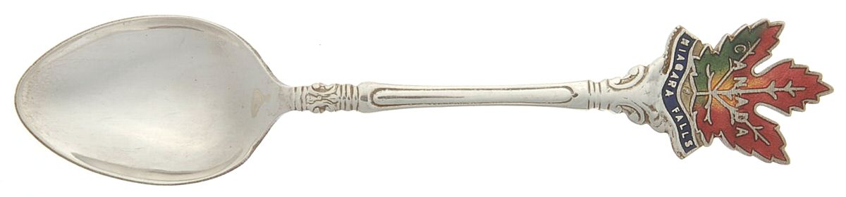 Canada Souvenir Spoons (Silverplate) Canada Demitasse Spoon by Unknown Mfg Silver-1