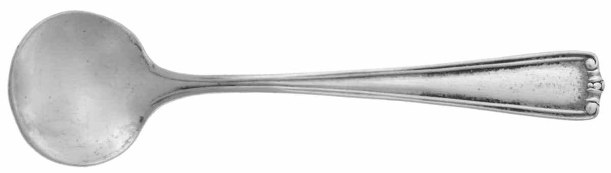 7597 (Sterling, Hollowware) Individual Salt Spoon by Unknown Manufacturer-1