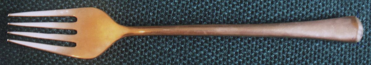 UNF1403 (Bronzeware) Individual Salad Fork by Unknown Mfg Silver-1